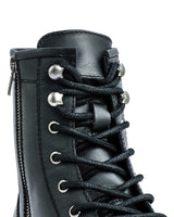 Black 'Brute' Motorcycle Boots Trip Machine - cafetwin