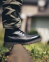 Black 'Brute' Motorcycle Boots Trip Machine - cafetwin