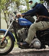 'Brute' Black Motorcycle Boots Trip Machine - cafetwin