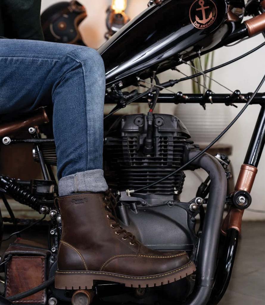 Boots Moto Vintage Mocha Trip Machine | CafeTwin – cafetwin