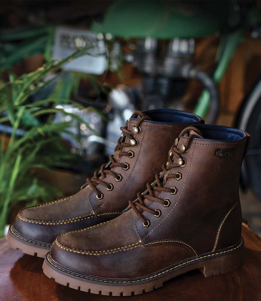 Boots Moto Vintage Mocha Trip Machine | CafeTwin – cafetwin