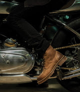 Stivali Moto Vintage Tobacco Moc - Toe Trip Machine - cafetwin