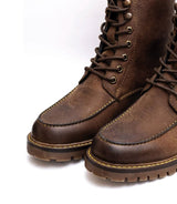 Stivali Moto Vintage Tobacco Moc - Toe Trip Machine - cafetwin