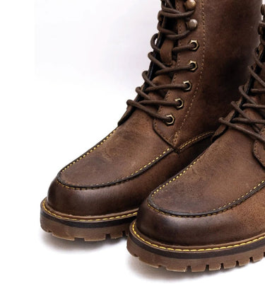 Stivali Moto Vintage Tobacco Moc - Toe Trip Machine - cafetwin