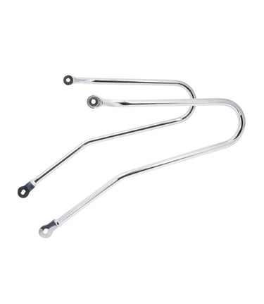 Chrome Motorcycle Mounts Saddlebags for Meteor 350 - cafetwin