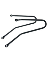 Black Motorcycle Pannier Supports for Triumph Speed Twin/Thruxton 1200 - cafetwin