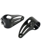 Support de phare noir pour fourches de 41 mm - cafetwin
