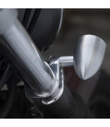 Support Clignotants avant pour fourches de 41 mm avec finition Silver - cafetwin