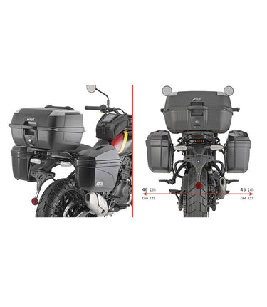 Supporto Valigie GIVI MONOKEY® per Guerrilla 450 - cafetwin