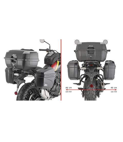 Supporto Valigie GIVI MONOKEY® per Guerrilla 450 - cafetwin