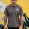T-Shirt Cafe Twin Customs Grigia - cafetwin