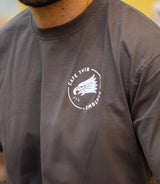 T-Shirt Cafe Twin Customs Grigia - cafetwin