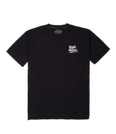 T-Shirt Cafe Twin Lightning Nera - cafetwin