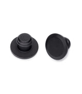 Mirror Hole Plugs Universal Motorcycle CNC Black Aluminium – Cafe Twin - cafetwin