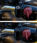 Mirror Hole Plugs Universal Motorcycle Black CNC Aluminium – Cafe Twin - cafetwin