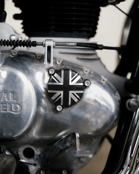 Tappo Carter Filtro Olio "Union Jack" per Royal Enfield 350cc - Cafe Twin - cafetwin