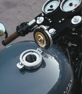 Monza cap for Triumph with Brushed Finish - cafetwin