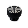 Tappo Olio Motore Nero Union Jack per Royal Enfield - cafetwin