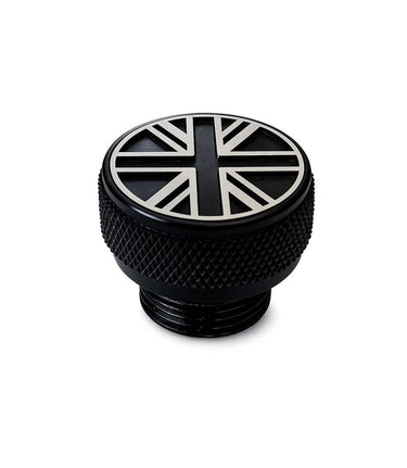 Tappo Olio Motore Nero Union Jack per Royal Enfield - cafetwin