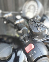 Oil Tank Cap for Triumph "Union Jack" Black - cafetwin