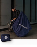 Housse Moto Royal Enfield Bleu - cafetwin