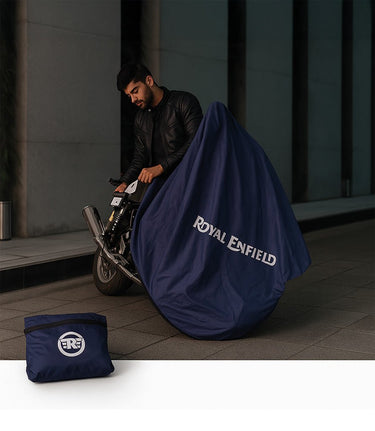 Motorcycle Cover Royal Enfield Blue - cafetwin
