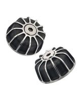Meteor 350 / Classic 350 Handlebar End Weights - Black Silver