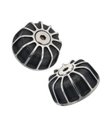 Meteor 350 / Classic 350 Handlebar End Weights - Black Silver