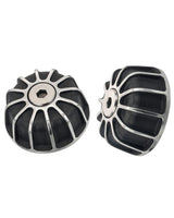 Handlebar End Weights for Triumph - Black and Silver - cafetwin