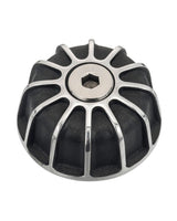 Handlebar End Weights for Triumph - Black and Silver - cafetwin