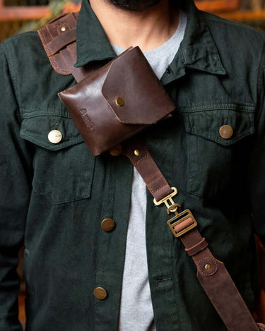 Brown Helmet Carry Strap Trip Machine - cafetwin