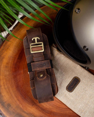 Brown Helmet Carry Strap Trip Machine - cafetwin