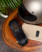 Black Helmet Carry Strap Trip Machine - cafetwin