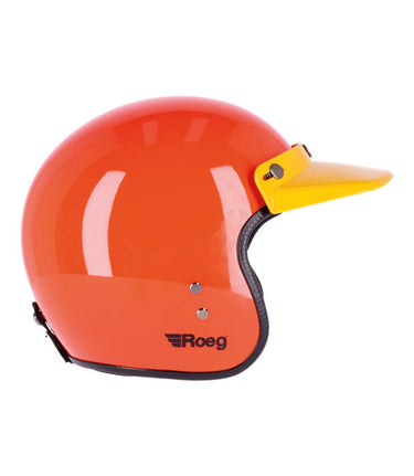 Yellow Roeg Jett Peak Motorcycle Visor Vintage - cafetwin