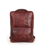 Zaino Moto Eastwood in pelle Cherry Red Trip Machine - cafetwin