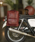 Zaino Moto Eastwood in pelle Cherry Red Trip Machine - cafetwin