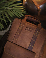Zaino Moto Eastwood in pelle Marrone Trip Machine - cafetwin