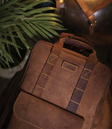 Zaino Moto Eastwood in pelle Marrone Trip Machine - cafetwin