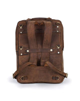 Zaino Moto Eastwood in pelle Marrone Trip Machine - cafetwin
