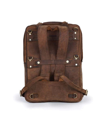 Zaino Moto Eastwood in pelle Marrone Trip Machine - cafetwin