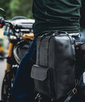 Zaino Moto Eastwood in pelle Nera Trip Machine - cafetwin