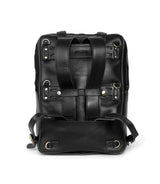 Schwarzer Leder-Rucksack Moto Eastwood Trip Machine - cafetwin