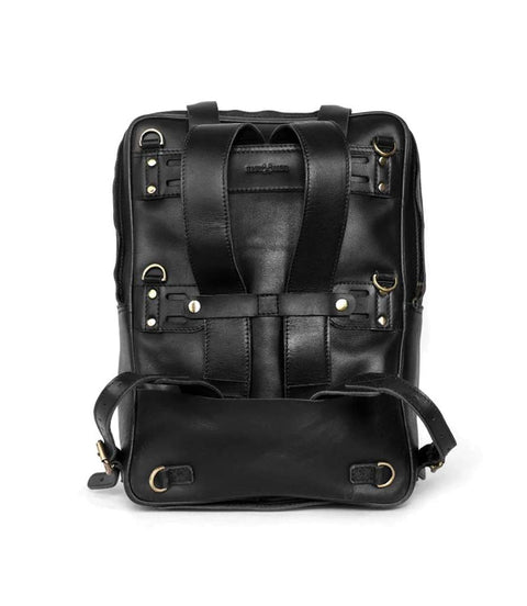 Zaino Moto Eastwood in pelle Nera Trip Machine - cafetwin