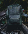 Zaino Moto Eastwood in pelle Verde Trip Machine - cafetwin