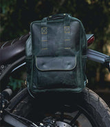 Zaino Moto Eastwood in pelle Verde Trip Machine - cafetwin