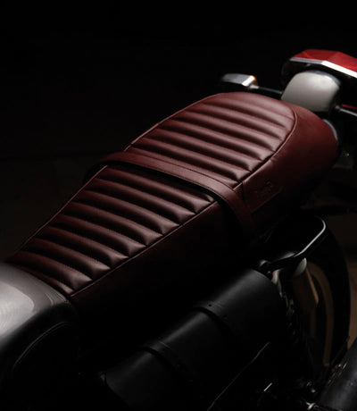 Saddle Interceptor / GT 650 in Cherry Red Leather