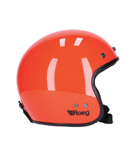 Capacete Jet Vintage Roeg vermelho