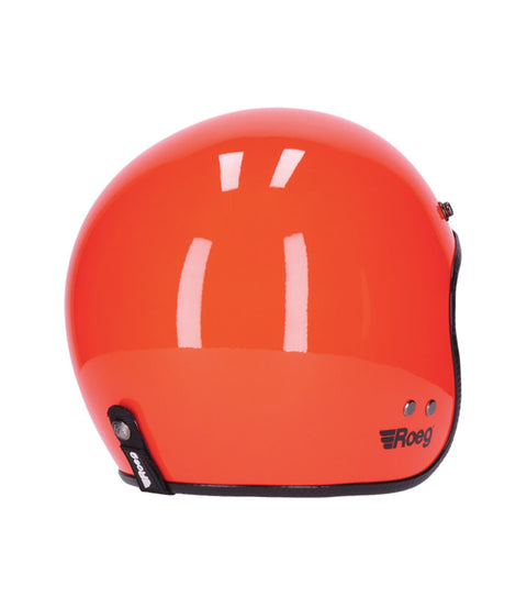 Capacete Jet Vintage Roeg vermelho