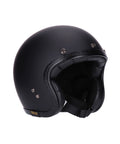 Casco Jet Vintage Omologato Nero Roeg Jettson 2.0