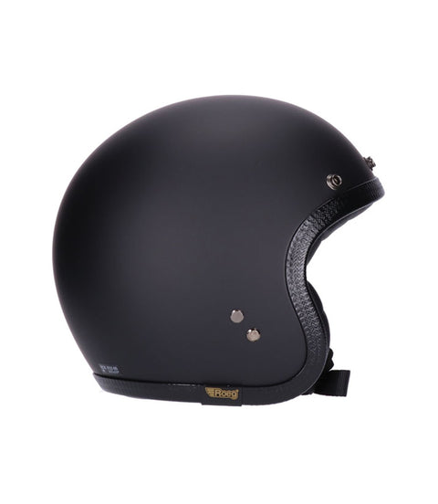 Casco Jet Vintage Omologato Nero Roeg Jettson 2.0 - cafetwin